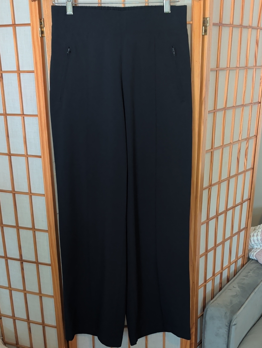 Women's Navy Wide-Leg Dress Pants